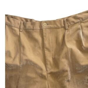 Vintage Trutus by Monoco Balk Tan Suede Mens Dress Pants Size 36/32